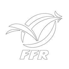 France Rugby team FFR coloring page - Coloring page - SPORT coloring pages - RUGBY coloring pages - RUGBY TEAMS coloring pages