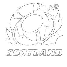Scotland Rugby team coloring page