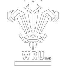 Wales Rugby team WRU coloring page