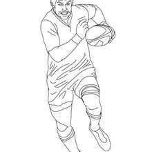 RICHARD Mc CAW rugby player coloring page