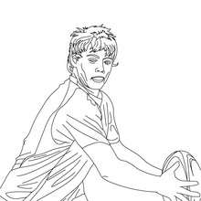 JAMES O'CONNOR rugby player coloring page - Coloring page - SPORT coloring pages - RUGBY coloring pages - RUGBY PLAYERS coloring pages