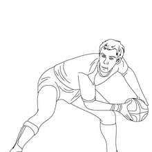 MORGAN PARRA rugby player coloring page