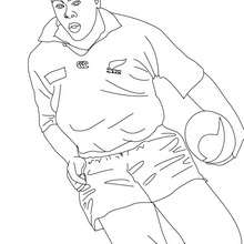 JONAH LOMU rugby player coloring page