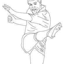 GRANT FOX rugby player coloring page