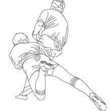 RUGBY TACKLE coloring page - Coloring page - SPORT coloring pages - RUGBY coloring pages - RUGBY WORLD CUP coloring pages