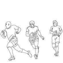 RUGBY GAME coloring page - Coloring page - SPORT coloring pages - RUGBY coloring pages - RUGBY WORLD CUP coloring pages