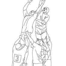 RUGBY TOUCH coloring page