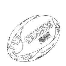 Rugby world cup official ball coloring page - Coloring page - SPORT coloring pages - RUGBY coloring pages - RUGBY EQUIPMENT coloring pages