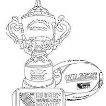 Rugby world cup TROPHEE coloring page - Coloring page - SPORT coloring pages - RUGBY coloring pages - RUGBY EQUIPMENT coloring pages