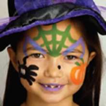 Dia das Bruxas, Pintura facial de BRUXA para meninas - feita com uma caneta especial