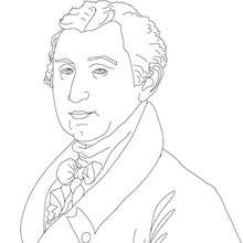President JAMES MONROE coloring page - Coloring page - FAMOUS PEOPLE Coloring pages - FAMOUS AMERICAN PEOPLE coloring pages - PRESIDENTS of the United States