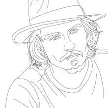JOHNNY DEPP coloring page