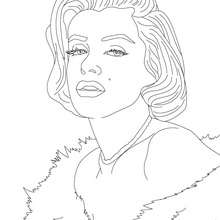 MARYLIN MONROE coloring page