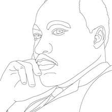 MARTIN LUTHER KING coloring page