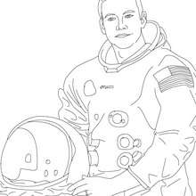 NEIL ARMSTRONG coloring page