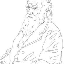 CHARLES DARWIN coloring page - Coloring page - FAMOUS PEOPLE Coloring pages - FAMOUS BRITISH PEOPLE colouring pages - IMPORTANT PEOPLE IN THE UNITED KINGDOM HISTORY colouring pages