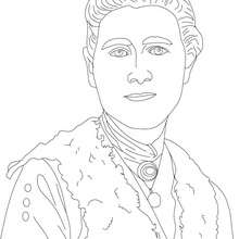 BEATRIX POTTER colouring page - Coloring page - FAMOUS PEOPLE Coloring pages - FAMOUS BRITISH PEOPLE colouring pages - BRITISH AUTHORS colouring pages