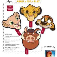 wild animals masks 5 - Kids Craft - MASKS crafts for kids - ANIMAL MASKS for kids to print and cut out