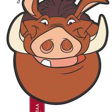 Lion King : Pumbaa's mask - Kids Craft - MASKS crafts for kids - ANIMAL MASKS for kids to print and cut out