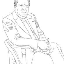 EDWARD HEATH colouring page - Coloring page - FAMOUS PEOPLE Coloring pages - FAMOUS BRITISH PEOPLE colouring pages - PRIME MINISTERS OF THE UNITED KINGDOM colouring pages