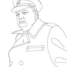 WINSTON CHURCHILL colouring page - Coloring page - FAMOUS PEOPLE Coloring pages - FAMOUS BRITISH PEOPLE colouring pages - PRIME MINISTERS OF THE UNITED KINGDOM colouring pages