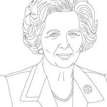 MARGARET THATCHER colouring page - Coloring page - FAMOUS PEOPLE Coloring pages - FAMOUS BRITISH PEOPLE colouring pages - PRIME MINISTERS OF THE UNITED KINGDOM colouring pages