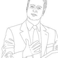 DAVID CAMERON colouring page - Coloring page - FAMOUS PEOPLE Coloring pages - FAMOUS BRITISH PEOPLE colouring pages - PRIME MINISTERS OF THE UNITED KINGDOM colouring pages