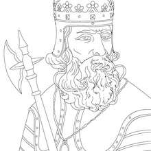 KING ROBERT THE BRUCE colouring page - Coloring page - FAMOUS PEOPLE Coloring pages - FAMOUS BRITISH PEOPLE colouring pages - BRITISH KINGS AND PRINCES colouring pages