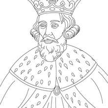 KING ALFRED THE GREAT coloring page