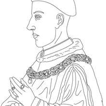 KING HENRY V colouring page - Coloring page - FAMOUS PEOPLE Coloring pages - FAMOUS BRITISH PEOPLE colouring pages - BRITISH KINGS AND PRINCES colouring pages