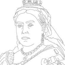 QUEEN VICTORIA colouring page - Coloring page - FAMOUS PEOPLE Coloring pages - FAMOUS BRITISH PEOPLE colouring pages - BRITISH KINGS AND PRINCES colouring pages