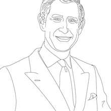 PRINCE CHARLES OF WALES coloring page