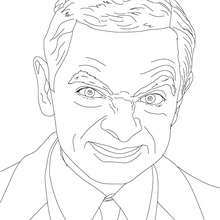 MR BEAN colouring page - Coloring page - FAMOUS PEOPLE Coloring pages - FAMOUS BRITISH PEOPLE colouring pages - BRITISH CELEBRITIES colouring pages