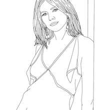 SIENNA MILLER colouring page - Coloring page - FAMOUS PEOPLE Coloring pages - FAMOUS BRITISH PEOPLE colouring pages - BRITISH CELEBRITIES colouring pages
