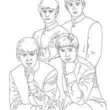 THE BEATLES colouring page - Coloring page - FAMOUS PEOPLE Coloring pages - FAMOUS BRITISH PEOPLE colouring pages - BRITISH CELEBRITIES colouring pages