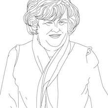 SUSAN BOYLE colouring page - Coloring page - FAMOUS PEOPLE Coloring pages - FAMOUS BRITISH PEOPLE colouring pages - BRITISH CELEBRITIES colouring pages