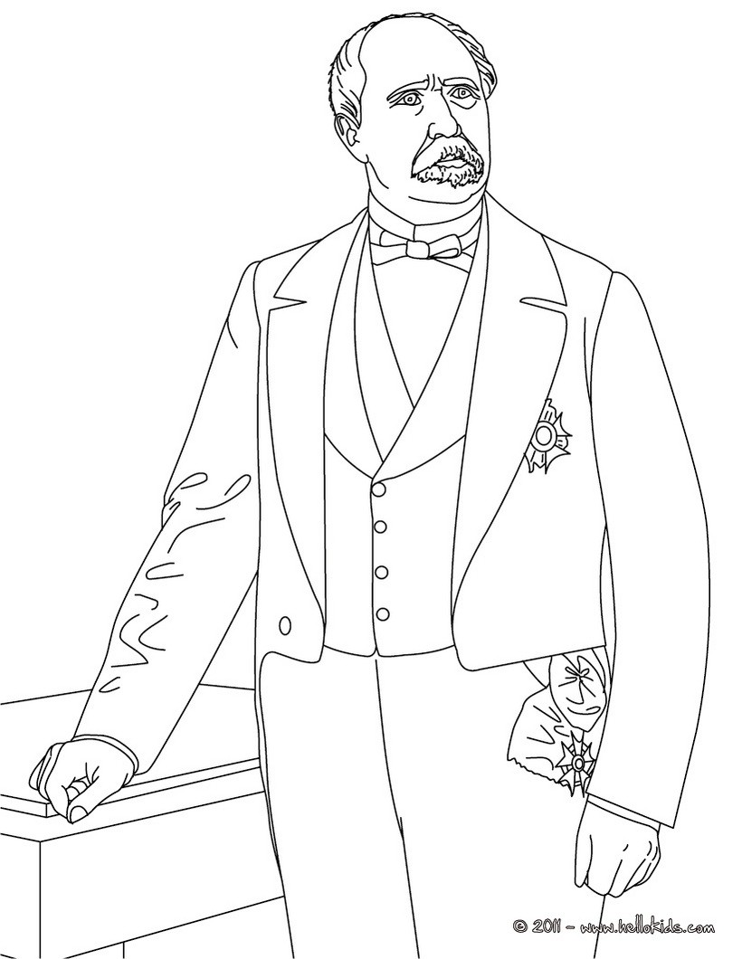 President patrice de mc mahon coloring pages - Hellokids.com