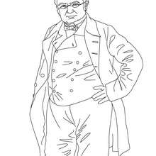 President ADOLPHE THIERS coloring page