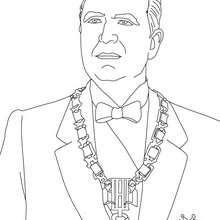 President GEORGE POMPIDOU coloring page