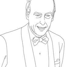 President VALERY GISCARD D'ESTAING coloring page
