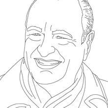 President JACQUES CHIRAC coloring page