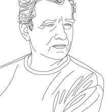 MARCEL PAGNOL coloring page - Coloring page - FAMOUS PEOPLE Coloring pages - FAMOUS FRENCH PEOPLE coloring pages - FRENCH WRITERS AND AUTHORS coloring pages
