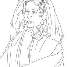 COUNTESS OF SEGUR coloring page - Coloring page - FAMOUS PEOPLE Coloring pages - FAMOUS FRENCH PEOPLE coloring pages - FRENCH WRITERS AND AUTHORS coloring pages