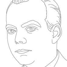 ANTOINE OF SAINT EXUPERY coloring page - Coloring page - FAMOUS PEOPLE Coloring pages - FAMOUS FRENCH PEOPLE coloring pages - FRENCH WRITERS AND AUTHORS coloring pages