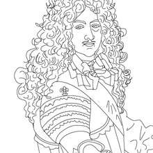 King LOUIS XIV, The Sun King coloring page - Coloring page - FAMOUS PEOPLE Coloring pages - FAMOUS FRENCH PEOPLE coloring pages - FRENCH KINGS AND QUEENS coloring pages