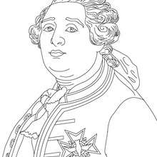 LOUIS XVI King of France coloring page - Coloring page - FAMOUS PEOPLE Coloring pages - FAMOUS FRENCH PEOPLE coloring pages - FRENCH KINGS AND QUEENS coloring pages