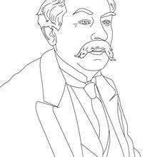 ARISTIDE BRIAND coloring page - Coloring page - FAMOUS PEOPLE Coloring pages - FAMOUS FRENCH PEOPLE coloring pages - IMPORTANT PEOPLE IN FRANCE'S HISTORY coloring pages