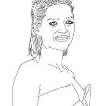 MARION COTILLARD French actress coloring page - Coloring page - FAMOUS PEOPLE Coloring pages - FAMOUS FRENCH PEOPLE coloring pages - FRENCH CELEBRITIES coloring pages