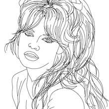 BRIGITTE BARDOT French icon coloring page - Coloring page - FAMOUS PEOPLE Coloring pages - FAMOUS FRENCH PEOPLE coloring pages - FRENCH CELEBRITIES coloring pages