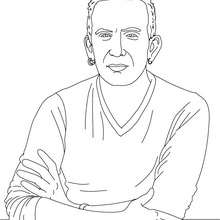 JEAN PAUL GAULTIER French designer coloring page - Coloring page - FAMOUS PEOPLE Coloring pages - FAMOUS FRENCH PEOPLE coloring pages - FRENCH CELEBRITIES coloring pages